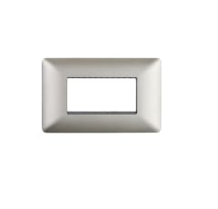 PLACA 3 PTO CHAMPAGNE CON SOPORTE