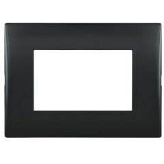 PLACA 3 PTO C/SOPORTE BLACK