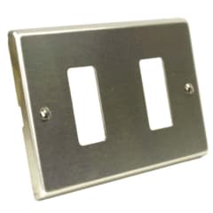 PLACA ANONIZADA 2 PTO MARLANVIL