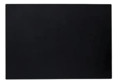 PLACA 0 PTO C/SOPORTE NEGRO