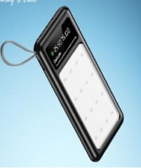 POWER BANK 10000 MAH NEGRO TIPO C IN 5V 2A OUT 5V 2A