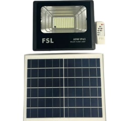 PROYECTOR LED 60W SOLAR C/CONTROL REMOTO FSL