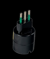 ENCHUFE MACHO ADAPTADOR SCHUCKO 10A NEGRO