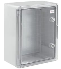 TABLERO ABS 400X300X220 IP65 (30X40X22) PTA TRANSPARENTE