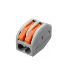 CONECTOR ELECTRICO CLIP 2 PIN GRIS PATA NARAMJA