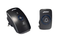 TIMBRE INALAMBRICO 100MA 32 TONOS NEGRO 150MTS FRECUENCIA 433 MHZ M150