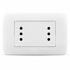 ENCHUFE DUPLEX 10A BLANCO LEXO