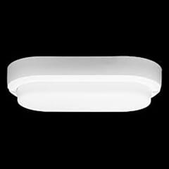 PLAFON TORTUGA 8W BLANCO LED INTEGRADO 4000 ° OVALADO