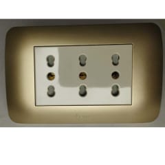 ENCHUFE TRIPLEX 10/16A TITANIO