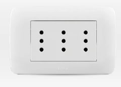 ENCHUFE TRIPLEX 10A BLANCO LEXO