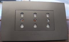 ENCHUFE TRIPLEX 10/16 250V GRAFITO