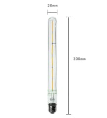 AMPOLLETA LED 6W TUBULAR T30 FILAMENTO VINTAGE