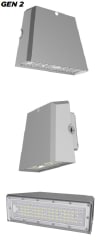 LUMINARIA INDUSTRIAL LED 40W WALLPACK GEN2 DS01