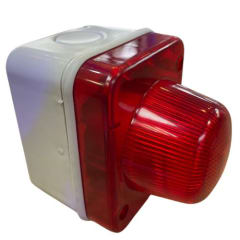CAJA LUZ PILOTO ROJO HOSPITAL BASE E-14 IP54