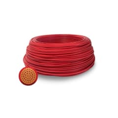 CABLE LIBRE HALOGENO 2,5MM ROJO CARRETE CORTES