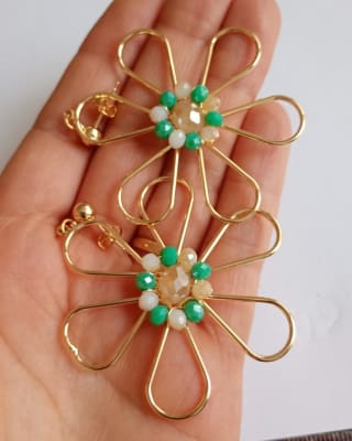Aros Maxi Flor verde1