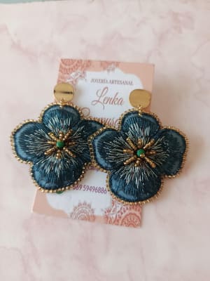 Aros Flor verde LCC1