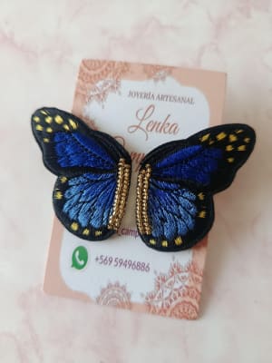 Aros Alitas de Mariposa azul1