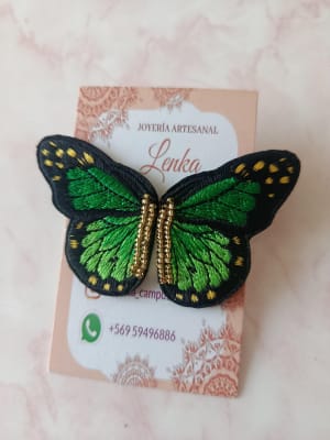 Aros Alitas de Mariposa verde1