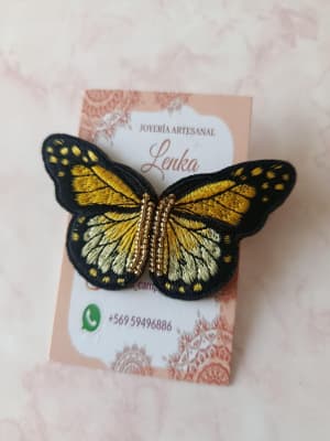 Aros Alitas de Mariposa amarilla1