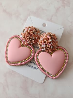 Aros Corazón damasco LCC1