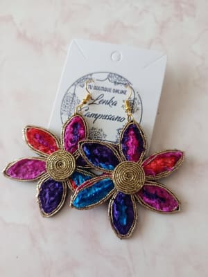 Aros Flor Colores 11