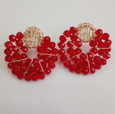 Aros Figura Alambre rojo1