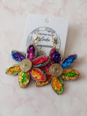 Aros Flor Colores 21