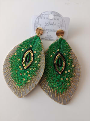 Aros Pavo Real verde1