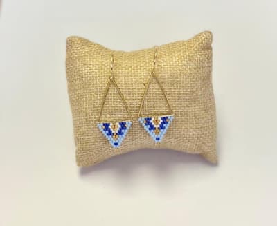 Aros Triangular azul1