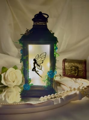 Farol de hada luz neutra negro1