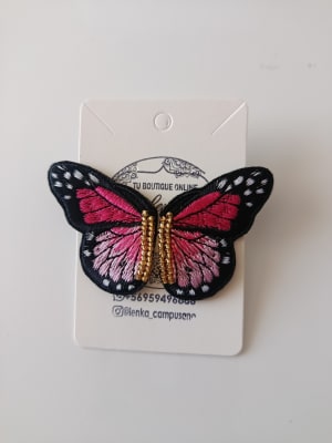 Aros Alas de Mariposa rosado1