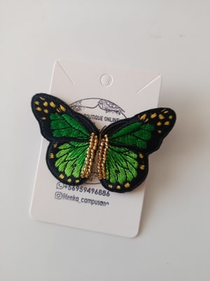 Aros Alas de Mariposa verde1