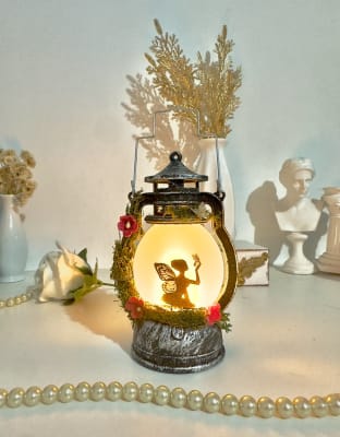 Farol vintage redondo plata1