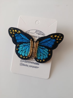 Aros Alas de Mariposa celeste1