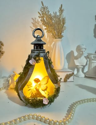 Farol tipo gota negro con plata1