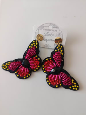 Aros Mariposa bordados1
