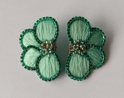 Aros Media Flor verde1