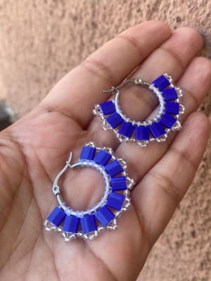 Aros Amapola azul1