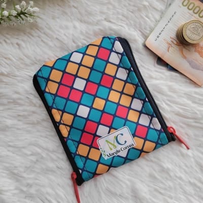 Monedero doble - Cuadros de colores1