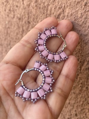 Aros Amapola rosa1