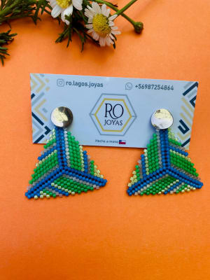 Aros Triángulos verdes ROL1