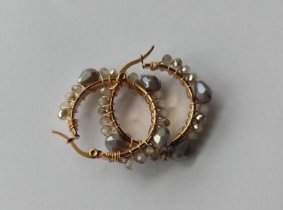 Argollitas pequeñas gota gris1