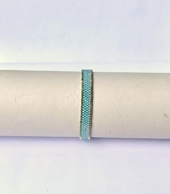 Pulsera Laura celeste1