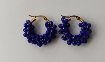 Argollita pequeña Petunia azul1