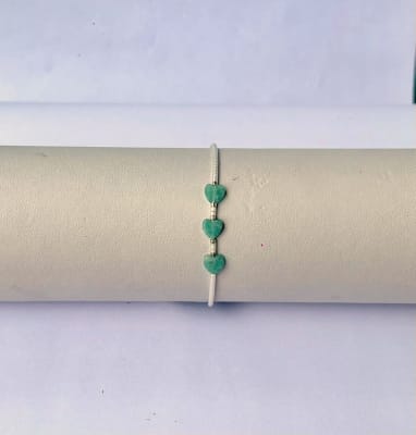 Pulsera Corazón mini blanco1