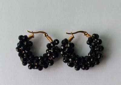 Argollita pequeña Petunia negro1