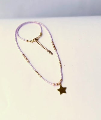 Collar Estrella lila1