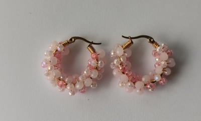 Argollita pequeña Petunia rosado1