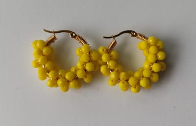 Argollita pequeña Petunia amarillo1